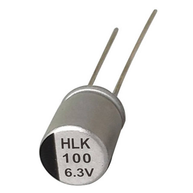 HLK 120 ° C Temperatur Tinggi, Rendah Radial Polimer Aluminium Elektrolitik Kapasitor