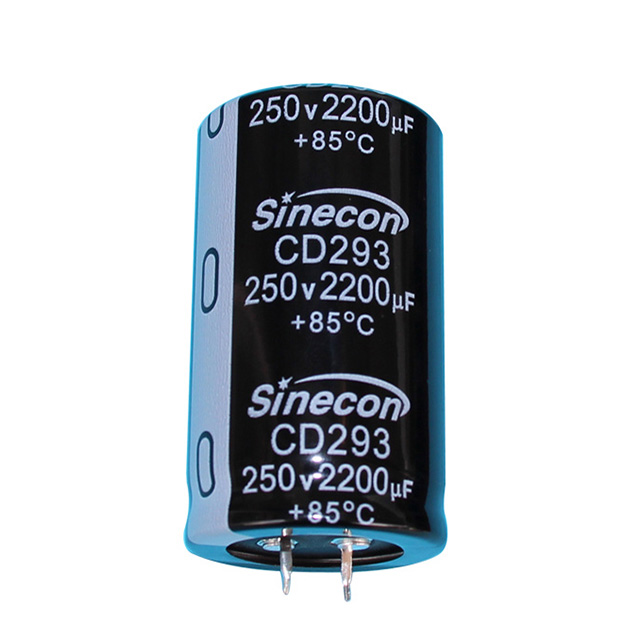 Kapasitor Elektrolitik Aluminium Snap-In Standar Tinggi CD293 Kapasitor Elektrolitik Aluminium Snap-In Standar Tinggi CD293