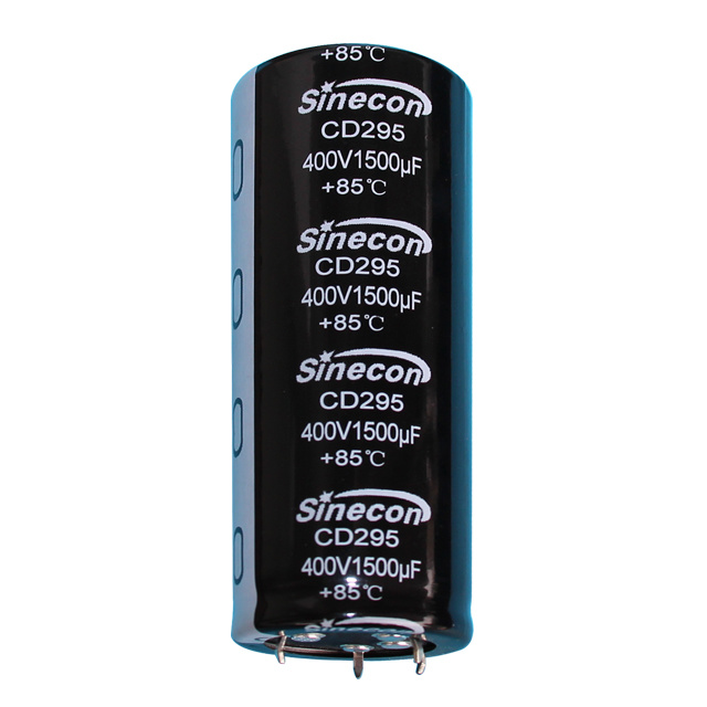 CD295 Capasitor Elektrolitik Aluminium Snap-In Ripple Tinggi CD295 Capasitor Elektrolitik Aluminium Snap-In Ripple Tinggi